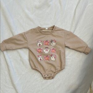 SHEIN Tan and Pink Bodysuit